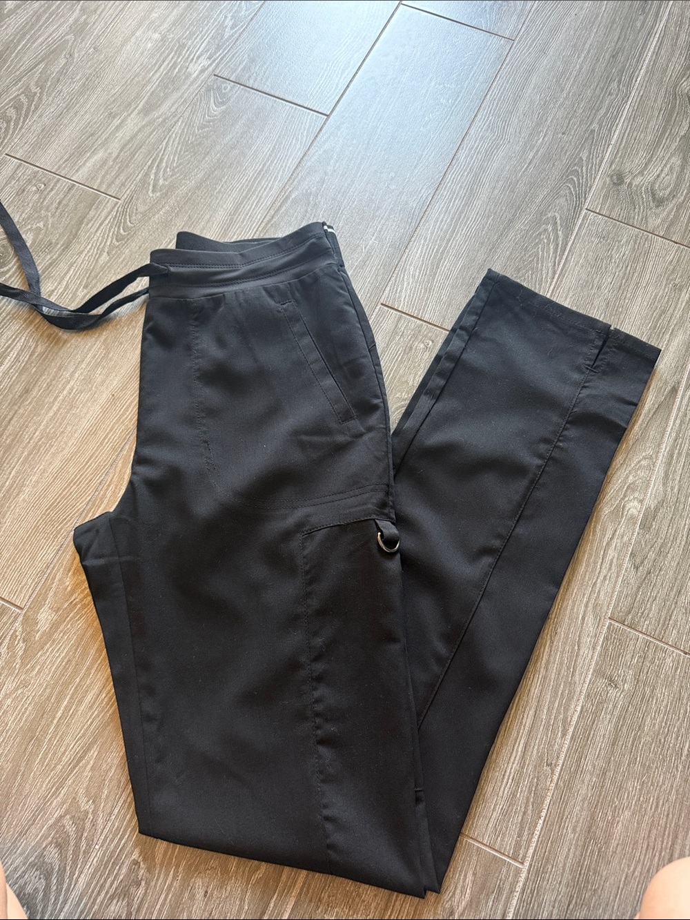 Grey's Anatomy Black Cargo Scrub Pants xs tall